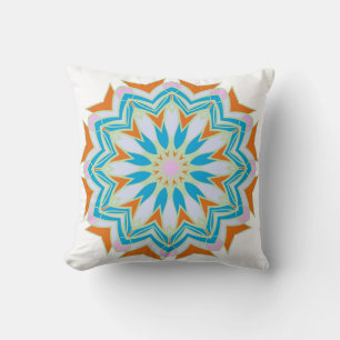Cojín Decorativo Mandala vintage, Mandala floral. Mandala oriental.