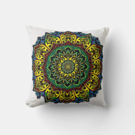 Cojín Decorativo Mandalas culturales con patrones geométricos