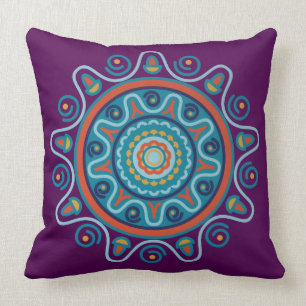 Cojín Decorativo Mandana tradicional - arte indio