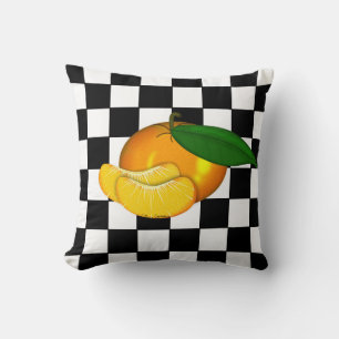 COJÍN DECORATIVO MANDARINA EN DAMAS
