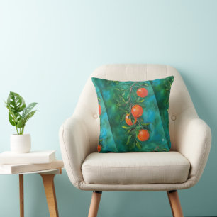 Cojín Decorativo Mandarines en una noche de invierno de Alfred Fox