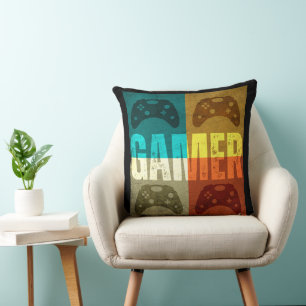 COJÍN DECORATIVO MANDO DE VIDEOJUEGOS RETRO GAMER 