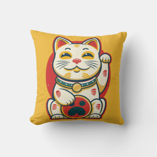 Cojín Decorativo Maneki Neko - Gato afortunado