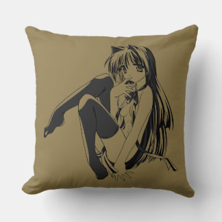 Cojín Decorativo Manga, Gata Gatita Furry Kawaii Loli