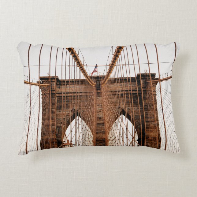 COJÍN DECORATIVO MANHATTAN BRIDGE NEW YORK (Anverso)
