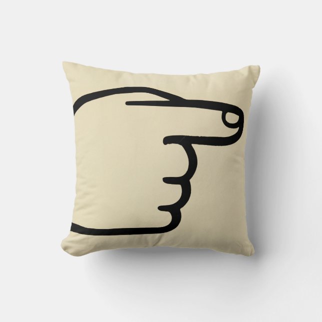 Cojín Decorativo Manicula de punción simple (Anverso)