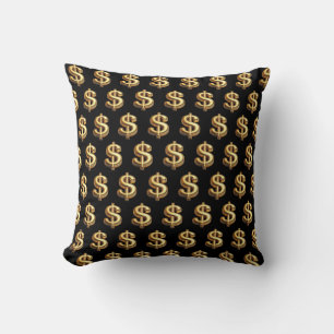 Cojín Decorativo Manifest Wealth Dollar Rótulo Bling