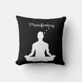 Cojín Decorativo Manifiesto de la meditación visual para vibracione
