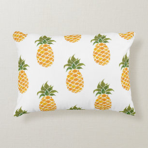 Cojín Decorativo Mano acuarela pintada con frutos exóticos marinero