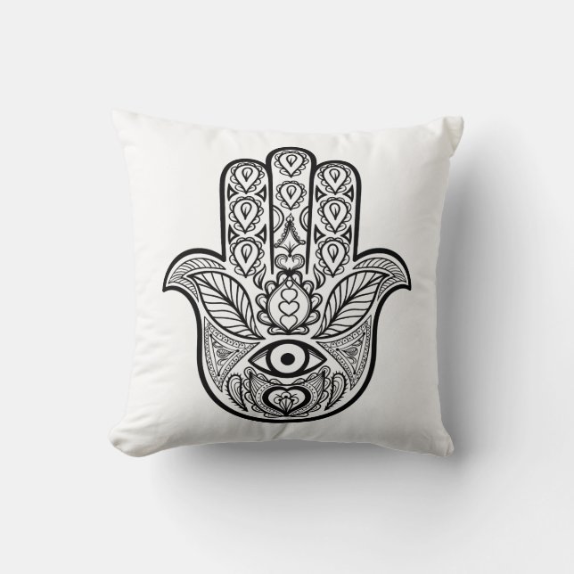 Cojín Decorativo Mano inspirada de Hamsa (Anverso)