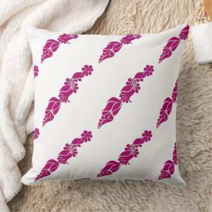 Cojín Decorativo Mano Pintada mehndi henna Rosa bucal