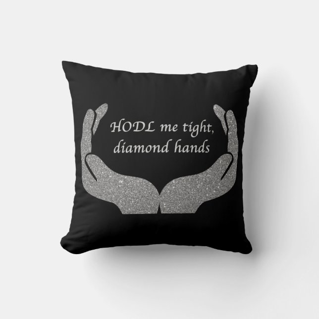 Cojín decorativo Manos de Diamante (Anverso)