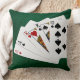 Cojín Decorativo Manos de póquer - Dos pares - As, Rey (Blanket)
