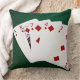 Cojín Decorativo Manos de póquer - Flush - Demanda de diamantes (Blanket)