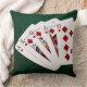 Cojín Decorativo Manos de Póquer - Flush real - Demanda de diamante (Blanket)