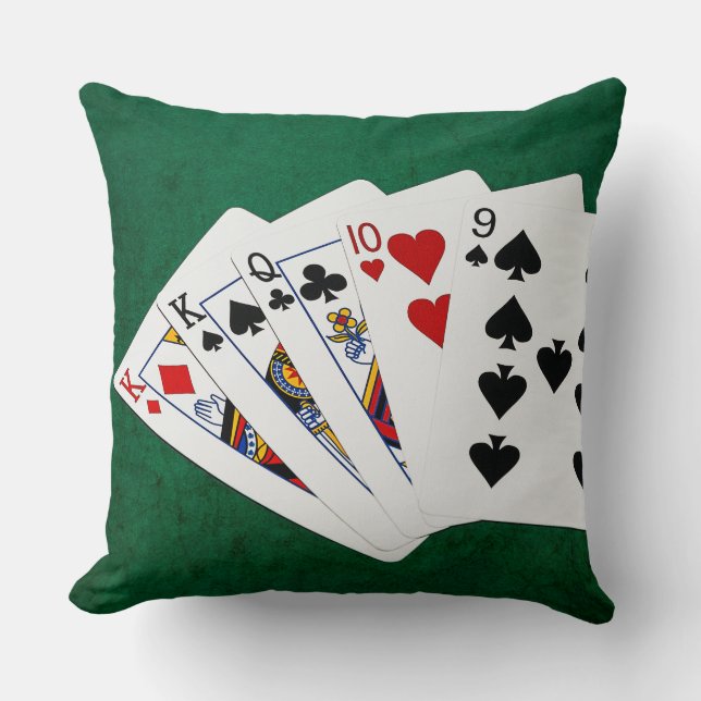 Cojín Decorativo Manos de póquer - Un par - Rey (Front)