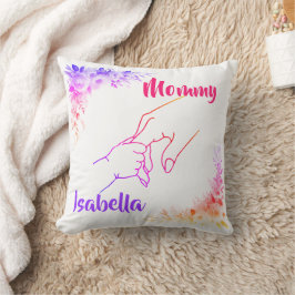 Cojín Decorativo Manos madre e hijo