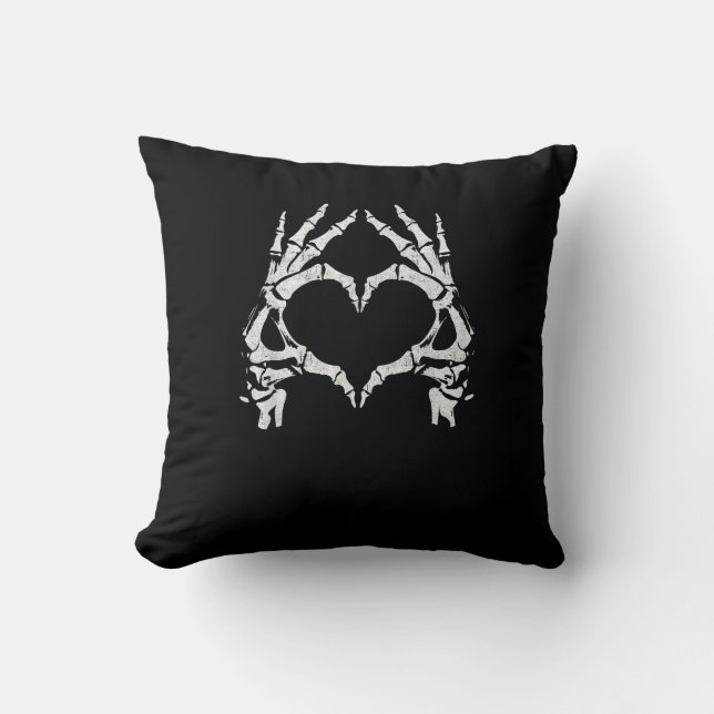 Cojín Decorativo Manos Skeleton Heart - Halloween - Manos Skeleton (Anverso)