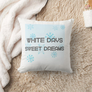 Cojín Decorativo Manta Abrazadora de Invierno Dulces Sueños Días Bl