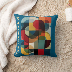 Cojín Decorativo Manta de arte abstracto geométrico personalizado