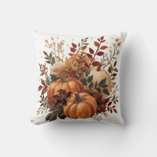 Cojín Decorativo Manta de cosecha de calabaza de otoño acogedor y h