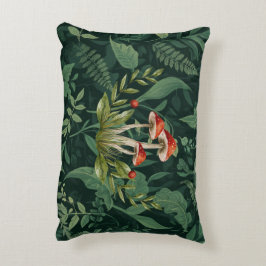 Cojín Decorativo Manta de felpa Sherpa de bosque de hongos | Botáni