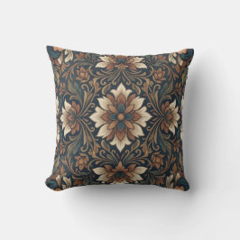 Cojín Decorativo Manta de patrón de medallón floral damasco boho vi