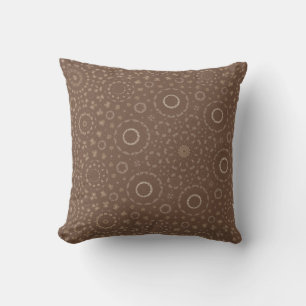 Cojín Decorativo Manta Mandela Bohemio Marrón Terroso