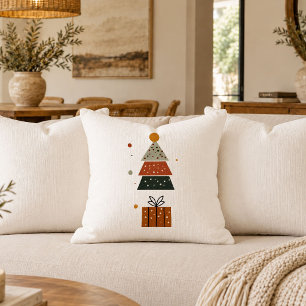 Cojín Decorativo Manta minimalista nórdica rústica de Navidad tierr