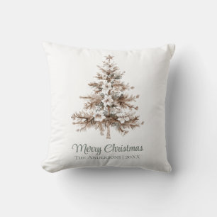 Cojín Decorativo Manta personalizada de Navidad con árbol de estilo
