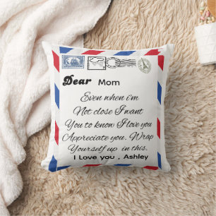 Cojín Decorativo Manta personalizada de tarjeta postal gigante de h