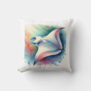 Cojín Decorativo Manta Ray 031024AREF134 - Watercolor