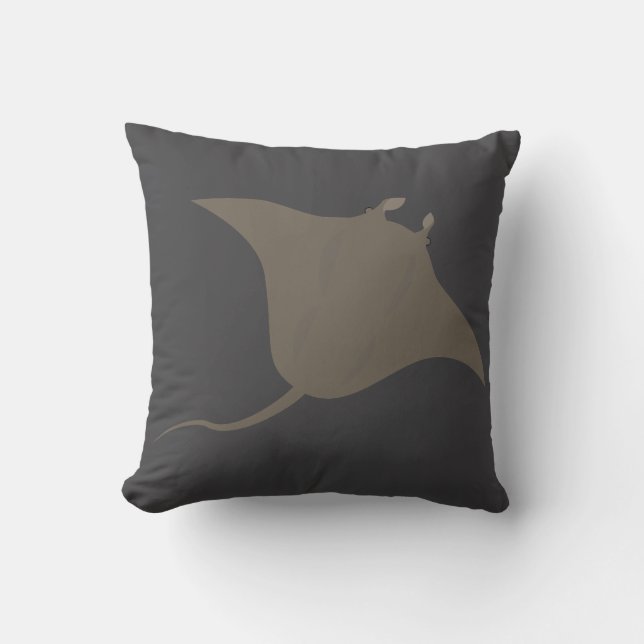 Cojín Decorativo Manta raya (Anverso)