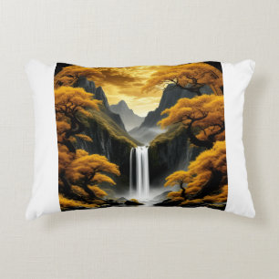Cojín Decorativo Manta Sherpa Cascada Dorada