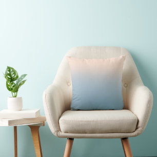 Cojín Decorativo Manta Tiro Ombre Azul Gradiente