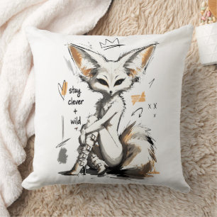Cojín Decorativo Mantén Clever Zorro Fennec Salvaje – Moda Antrópic