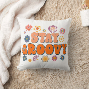 Cojín Decorativo Mantén Groovy Flower Power 60's Retro 