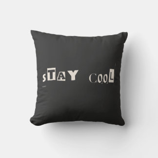 Cojín Decorativo Mantén la tipografía de actitud motivadora de Guay