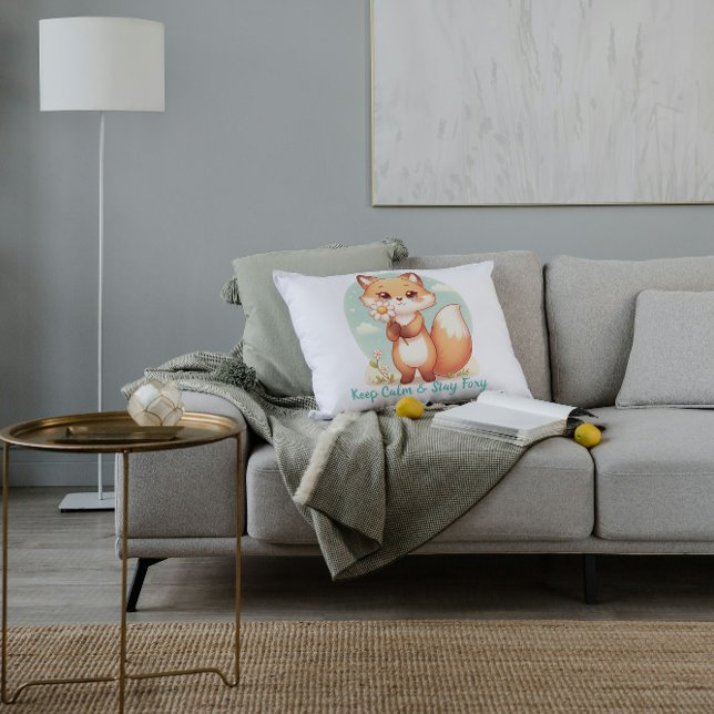 Cojín Decorativo Mantener la calma y permanecer incómodos (Subido por el creador)