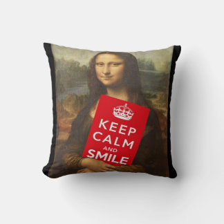 Cojín Decorativo Mantener La Calma Y Sonreír