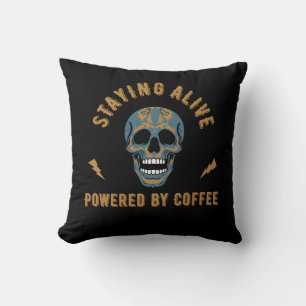 Cojín Decorativo Mantenerse vivo alimentado por el café - energía d