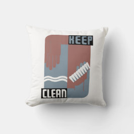 Cojín Decorativo Mantenga limpio