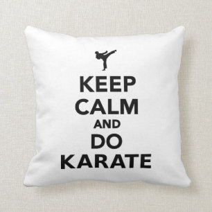 Cojín Decorativo Mantenga tranquilo y haga el karate