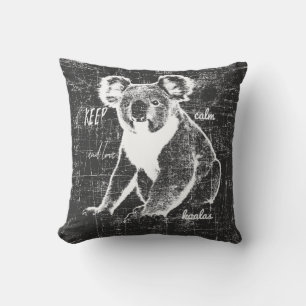 Cojín Decorativo Mantengan la calma y amen a Koalas