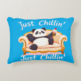 Cojín Decorativo Manténgase tranquilo y chillón con helado