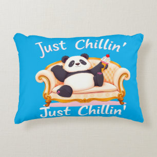 Cojín Decorativo Manténgase tranquilo y chillón con helado