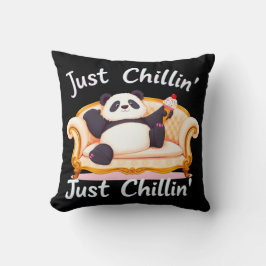 Cojín Decorativo Manténgase tranquilo y chillón con helado