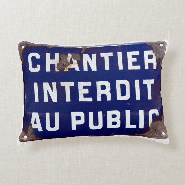 Cojín Decorativo ¡Mantente Fuera! (Anverso)