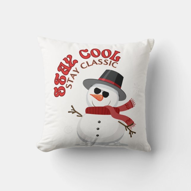 Cojín Decorativo Mantente Guay - Quédate clásico (Anverso)