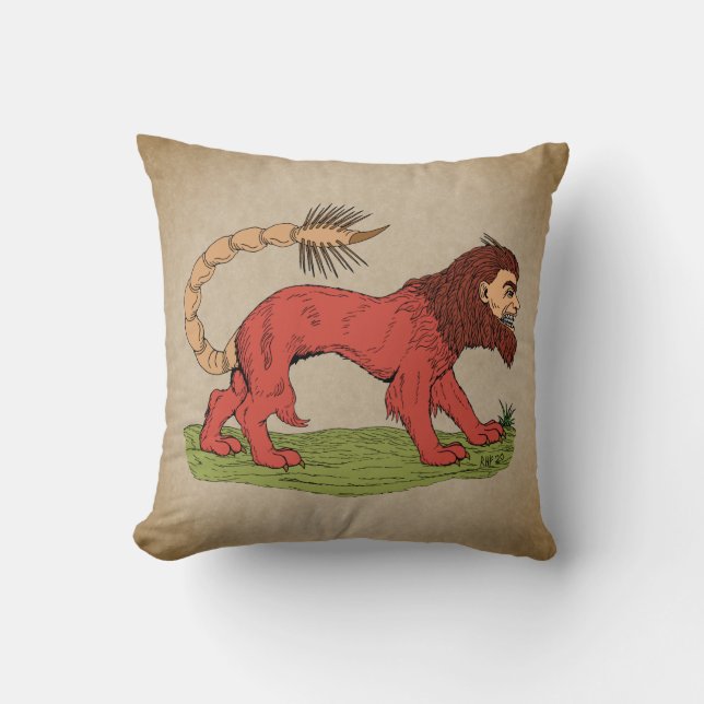 Cojín Decorativo Manticore (Anverso)